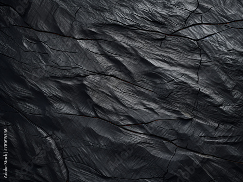 Dark tone slate background showcases perfect shale texture photo