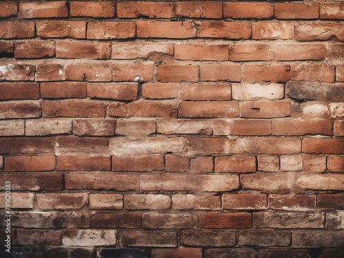Background texture featuring vintage brick wall  adding character