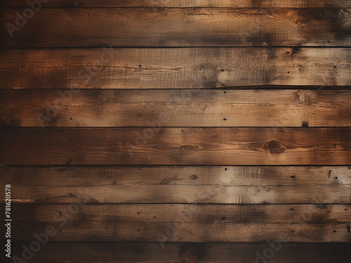 Background texture of an aged wooden wall with vintage stains photo