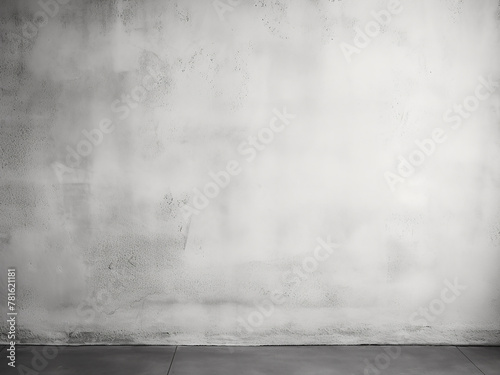 Abstract monochrome background is created by the texture of a white concrete wall