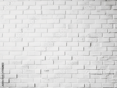 Background featuring a white-painted blank brick wall