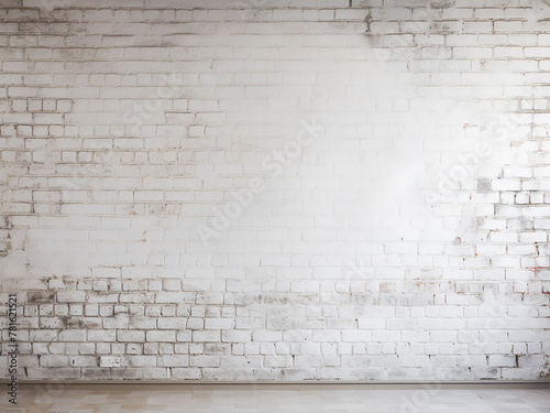 Background showcasing white-painted brick wall and its pattern