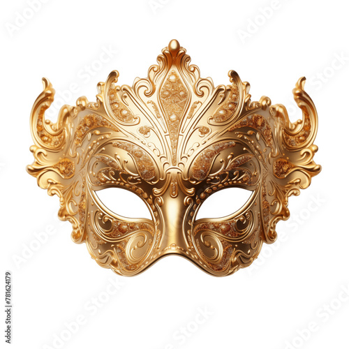 Gold carnival elegant mask 
