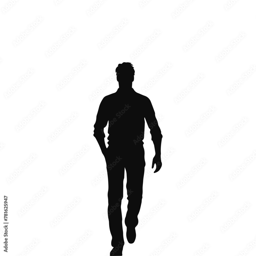 Businessman character design vector silhouette isolated on white background
Businessman character design vector silhouette isolated on white background