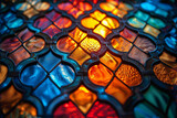 Beautiful bright stained glass multicolored background. Abstract motley background and texture.