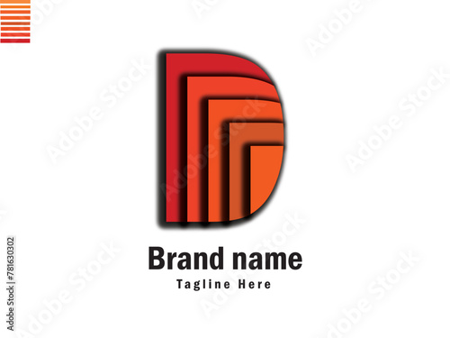 D letter logo