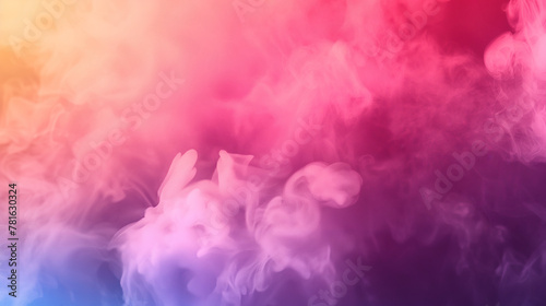 A colorful abstract background with purple and pink and white smoke  fog  cloud. The background is very colorful and vibrant  giving the impression of a lively