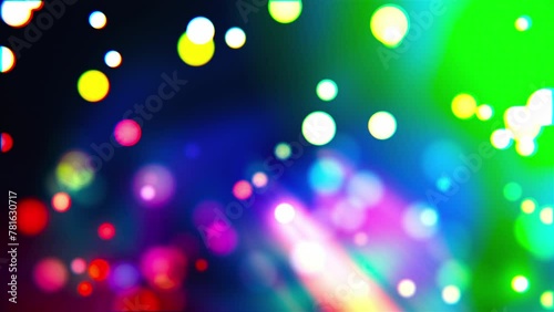 Bokeh particles with gradient background. Computer generated 3d render