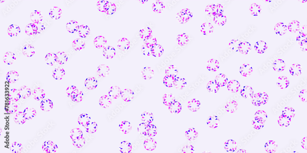 Light purple, pink vector texture with disks.
