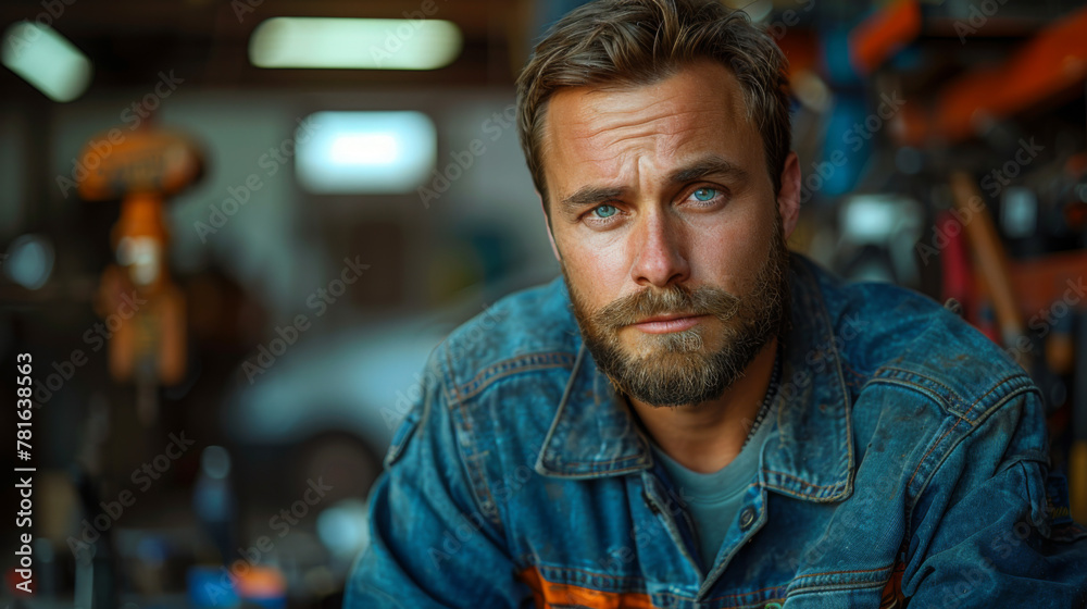 car service, repair, maintenance and people concept - auto mechanic man or smith with wrench at workshop. car service, repair, maintenance and people concept - auto mechanic man or smith with wrench at workshop.