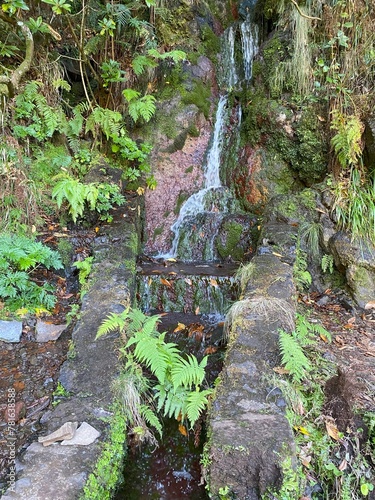 Artificial cascade of water, Madeira, Portugal