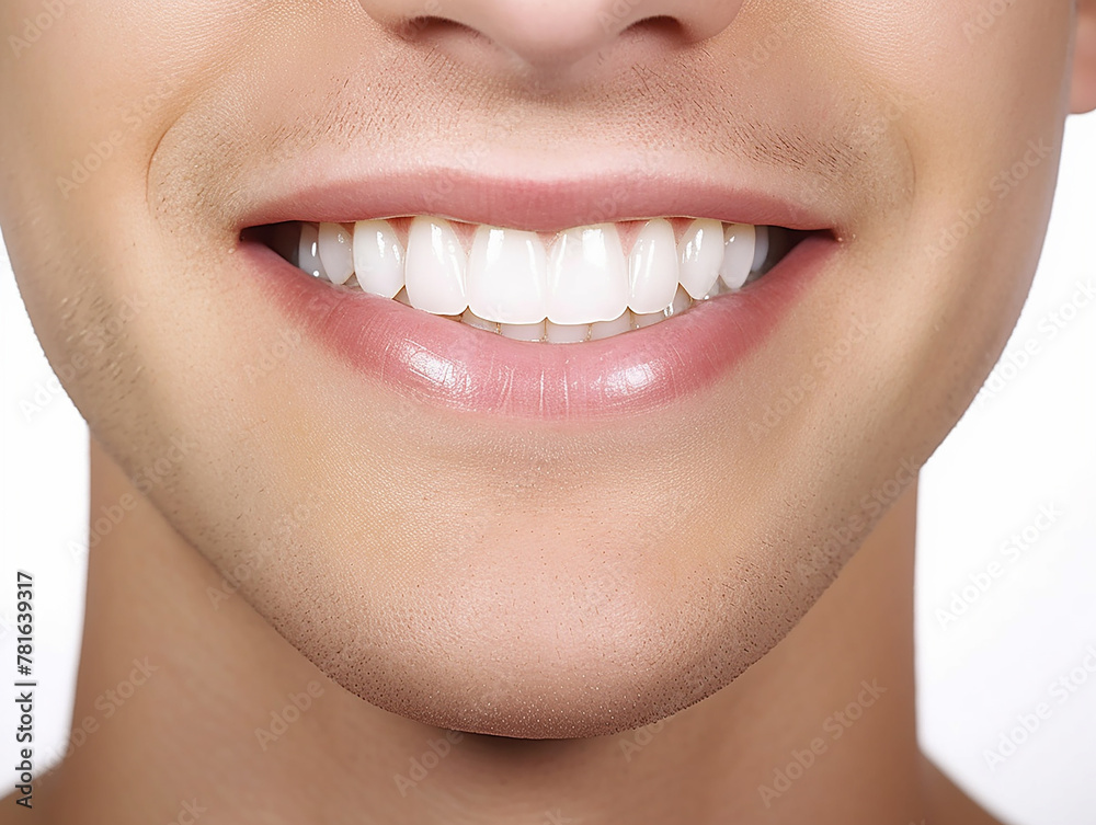 Obraz premium close up of a smile and white teeth
