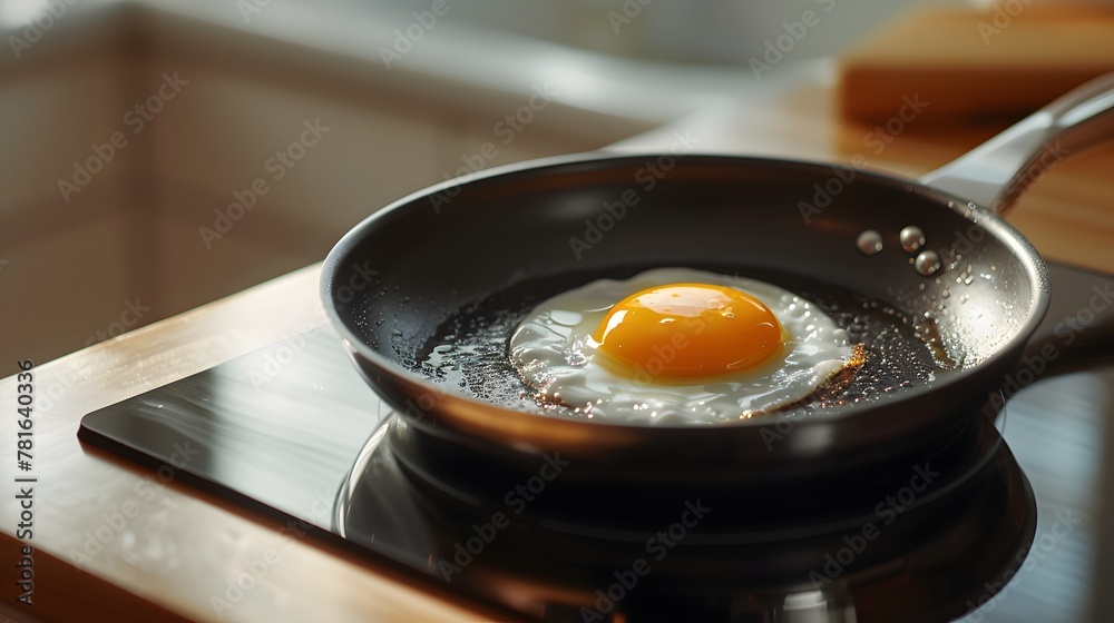 Frying Egg in a Cooking Pan in Domestic Kitchen
Frying Egg in a Cooking Pan in Domestic Kitchen