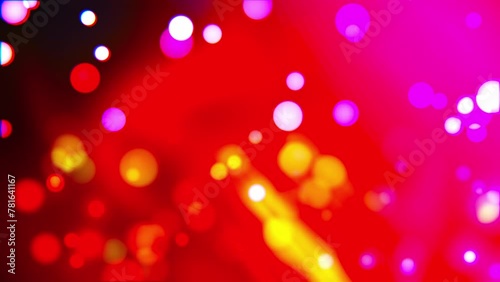 Bokeh particles with gradient background. Computer generated 3d render