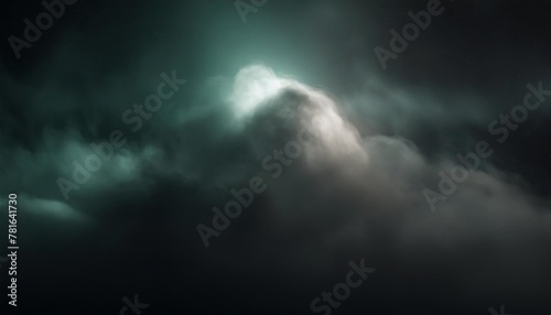 3d rendering abstract neon background with stormy cloud glowing with bright light weather phenomenon illustration
