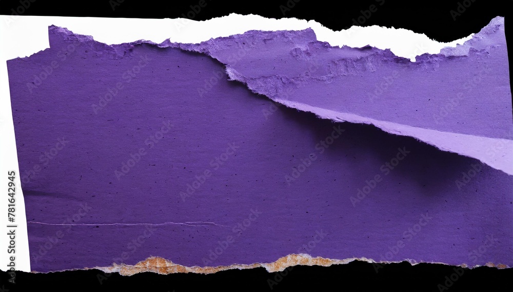Violet Ripped Paper collection of blank ripped violet torn cardboard piece copy space for ...