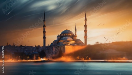 mosque silhouette photo
