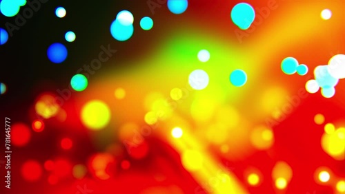 Bokeh particles with gradient background. Computer generated 3d render
