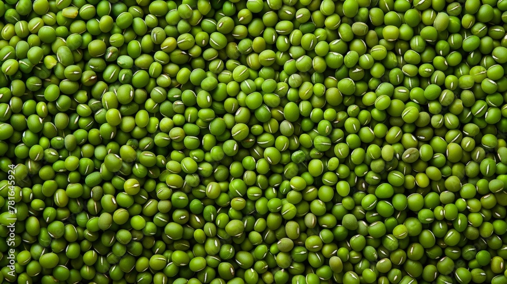 Close-up of green peas on white background