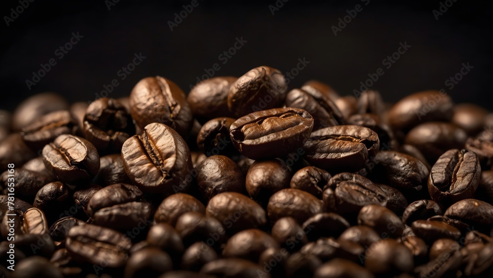 Black coffee beans that need to be ground in order to get amazing coffee. Black coffee beans that need to be ground in order to get amazing coffee.