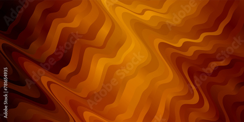 Dark Orange vector pattern with lines.