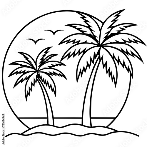 palm tree silhouette