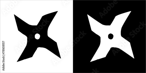  Illustration vector graphic of ninja star icon