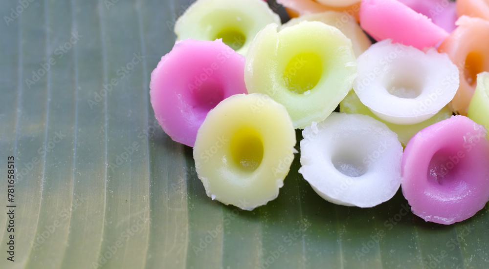Floral rice cakes (Kanom Nam Dok Mai) Thai dessert Floral rice cakes (Kanom Nam Dok Mai) Thai dessert