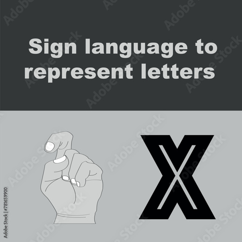 American Sign Language ASL Alphabet Hand Signs Isolated on White Background