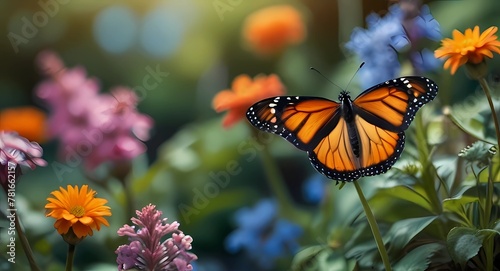 butterfly on flower © Mubashir