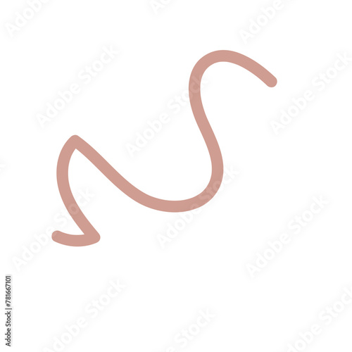 Abstracts Squiggly Lines Decor 