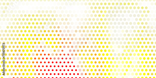 Light orange vector pattern with spheres.