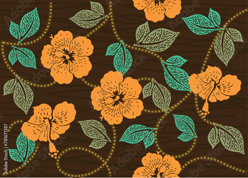 Batik Indonesian: is a technique of wax-resist dyeing applied to whole cloth, or cloth made using this technique originated from Indonesia