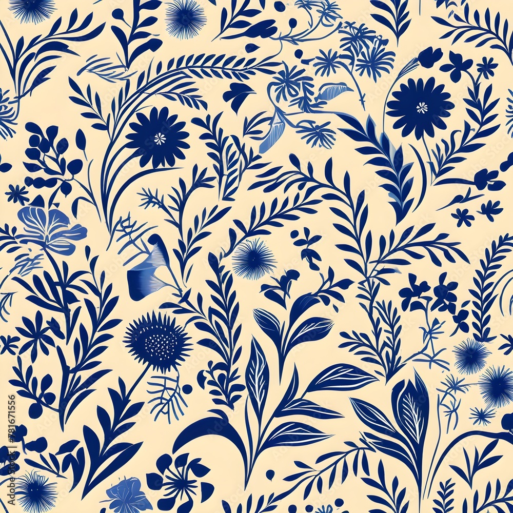 Seamless floral vector design Seamless floral vector design