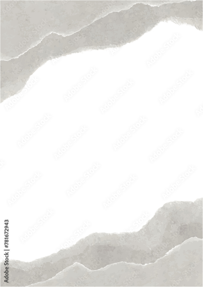 Obraz premium 破れた紙のリアルなベクターフレーム背景