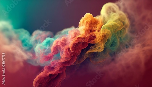 ai generative of hyper realistic of the cloud-like smoke has a pastel theme, both the color of the clouds and the background