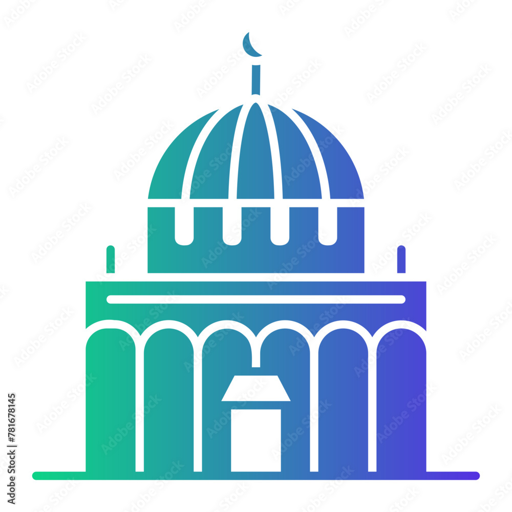 dome of rock icon dome of rock icon