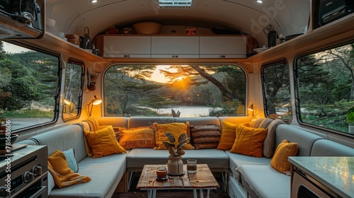 motorhome interior, recreational vehicles, vans, interior, interiors, kitchen, caravans, camping, trailer,