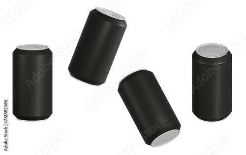 set of black can