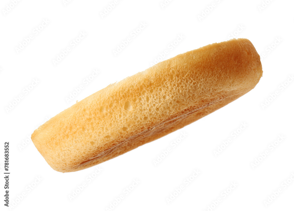 Half of fresh burger bun isolated on white Half of fresh burger bun isolated on white