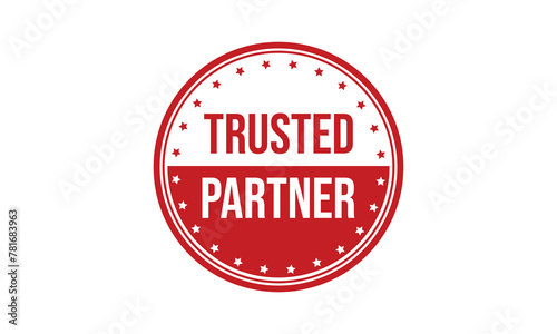 Free Download Trusted Partner Rubber Stamp Seal Vector - GFXLoad