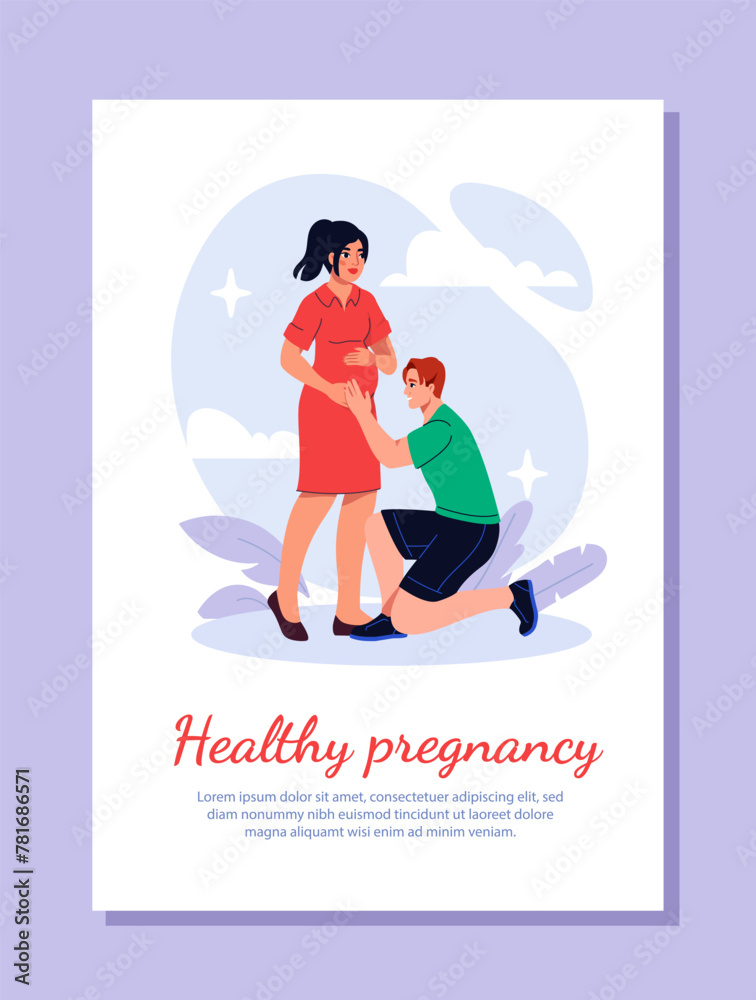 Family planning vector poster Family planning vector poster