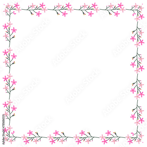 vector floral frame design template © Nganhaycuoi