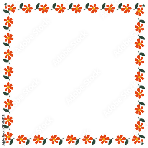 Wallpaper Mural vector floral frame design template Torontodigital.ca