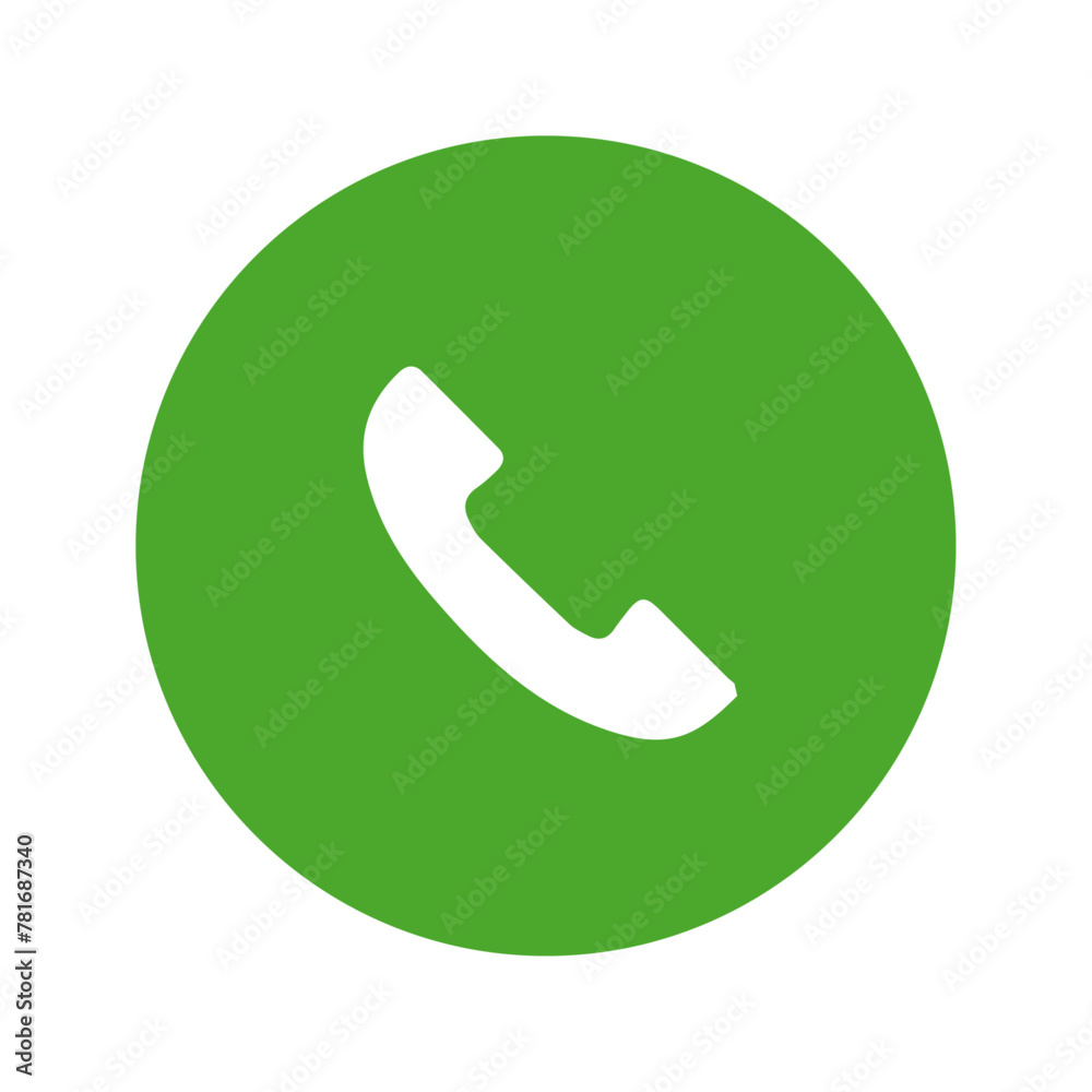 vector phone call on white background