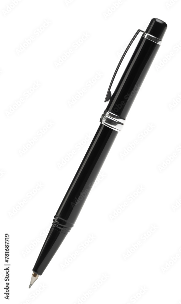 Black Writing Pen Isolated on White Background Black Writing Pen Isolated on White Background