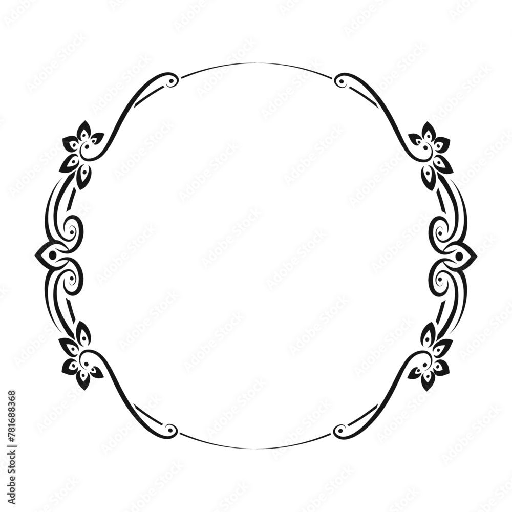 custom made wallpaper toronto digitalvector hand drawn ornamental frame on white background