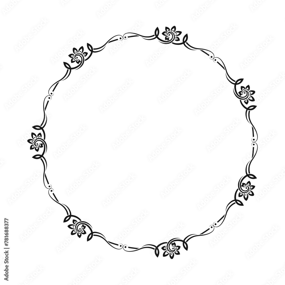 vector hand drawn ornamental frame on white background vector hand drawn ornamental frame on white background