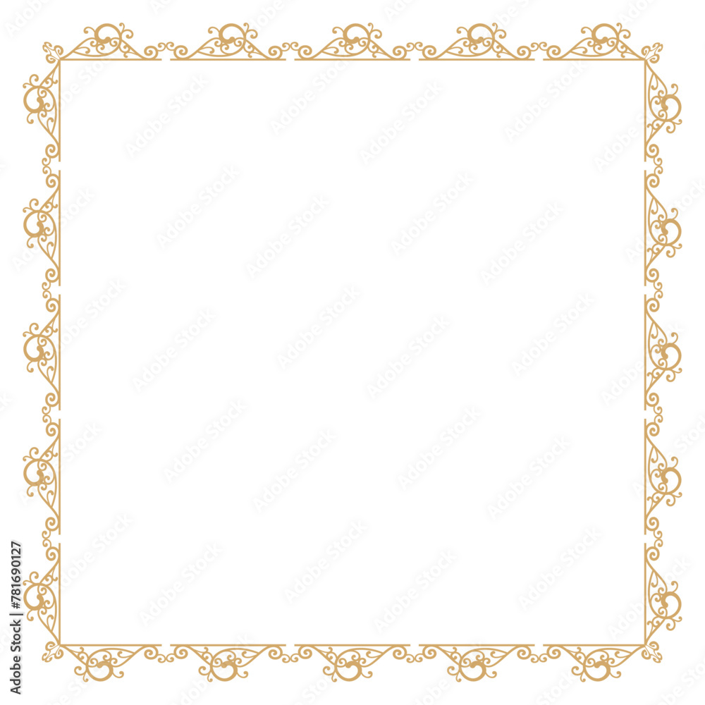 vector hand drawn ornamental frame on white background vector hand drawn ornamental frame on white background