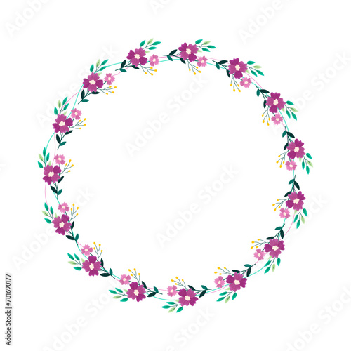 Wallpaper Mural vector hand drawn spring floral frame concept Torontodigital.ca